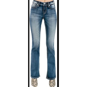 Miss Me Mid-Rise Slim Bootcut Jeans - EUC 30 waist